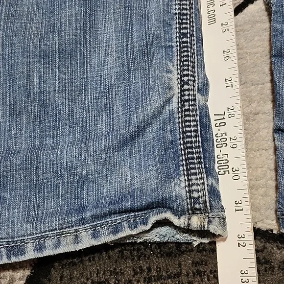 BKE SETH EMBROIDERED BOOT-LEG DENIM JEAN SIZE 42 - Picture 9 of 15